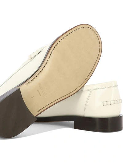 Shop Ferragamo "irina" Loafers In White