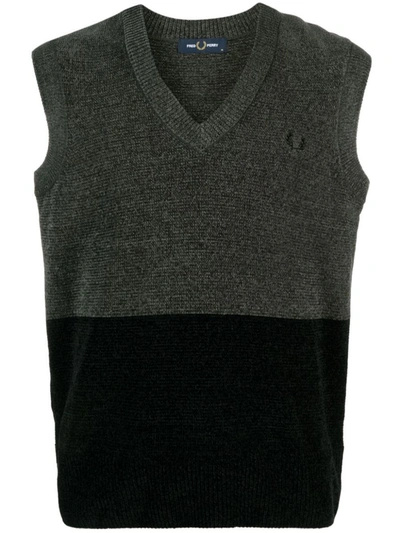 Shop Fred Perry Fp Colorblock Chenille Tank Clothing In Green