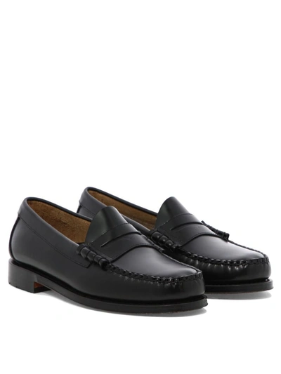 Shop Gh Bass G.h. Bass "weejun Larson Heritage" Loafers In Black