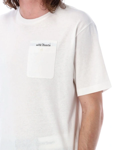 Shop Palm Angels Sartorial Tape Pocket T-shirt In White/white