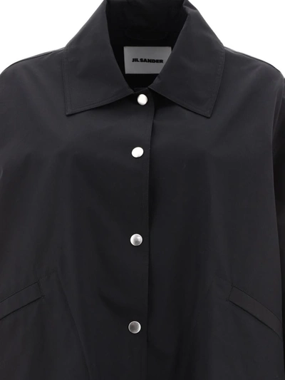 Shop Jil Sander Logo Jacket In Black