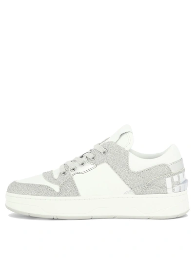 Shop Jimmy Choo "florent" Sneakers In White