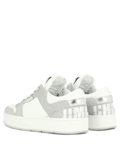 Shop Jimmy Choo "florent" Sneakers In White
