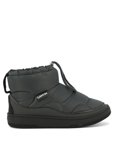 Shop Lanvin "curb Xl" Snow Boots In Grey