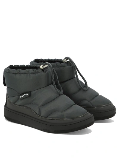 Shop Lanvin "curb Xl" Snow Boots In Grey