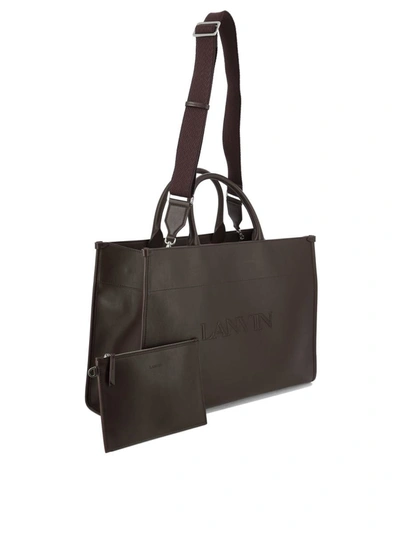 Shop Lanvin "mm" Tote Bag In Red