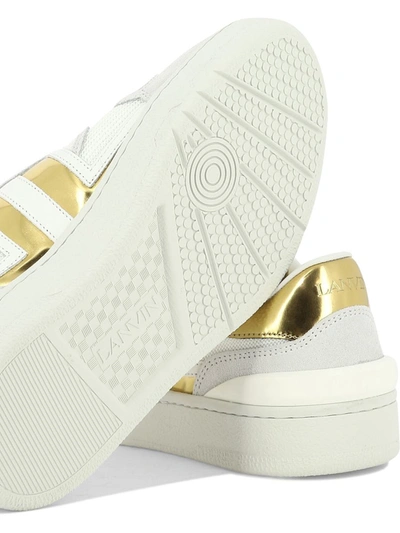 Shop Lanvin "mesh Clay" Sneakers In White