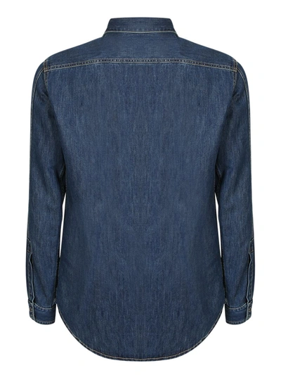 Shop Valentino Shirts In Blue