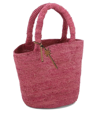 Shop Manebi Manebí "summer Medium" Handbag In Fuchsia