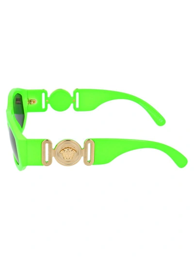Shop Versace Sunglasses In 531987 Green Fluo