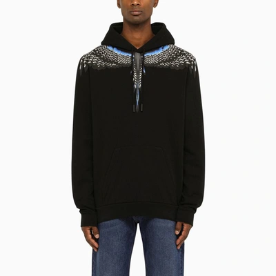 Shop Marcelo Burlon County Of Milan Marcelo Burlon Wings Hoodie In Black