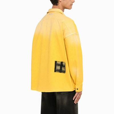Shop Marni Patchwork Shirt In Yellow