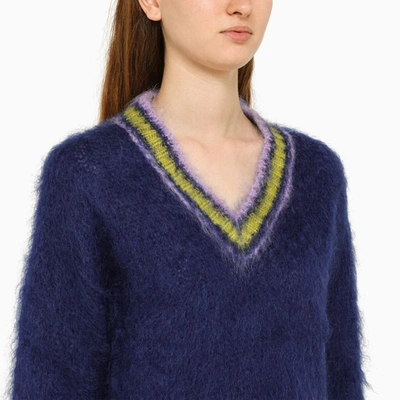 Shop Marni Royal Sweater In Blue