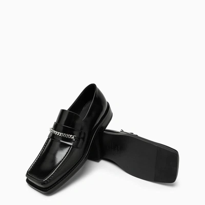 Shop Martine Rose Loafer With Square Toe In Black