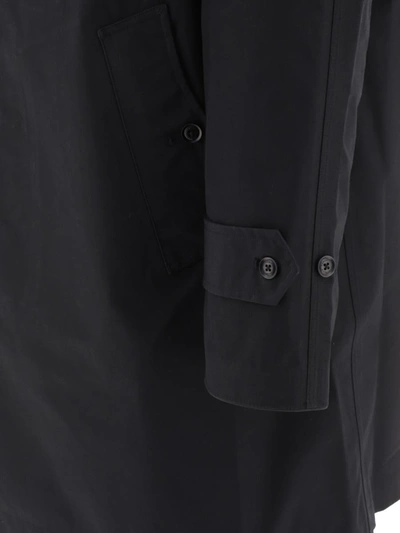 Shop Nanamica "gore-tex Soutien Collar" Rain Coat In Black