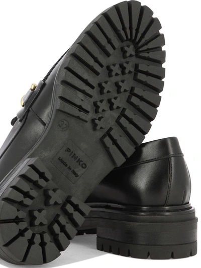 Shop Pinko "brasilia" Loafers In Black