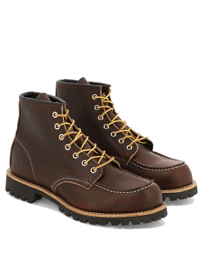 Shop Red Wing Shoes "classic Moc" Lace-up Boots In Brown