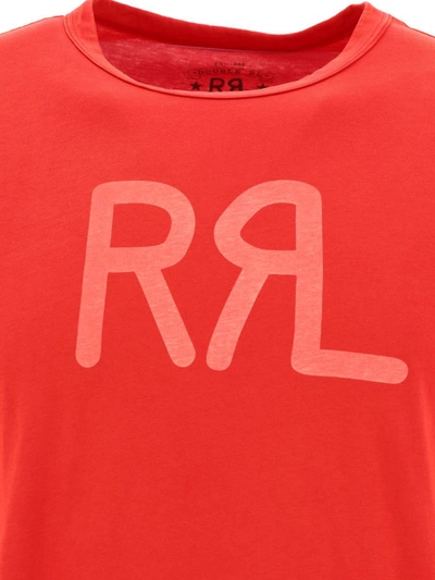 Shop Rrl By Ralph Lauren Logo T-shirt In Red