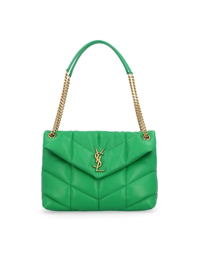 Shop Saint Laurent Handbags In New Vert Praire