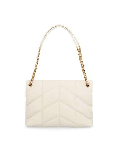 Shop Saint Laurent Handbags In Soft Cream