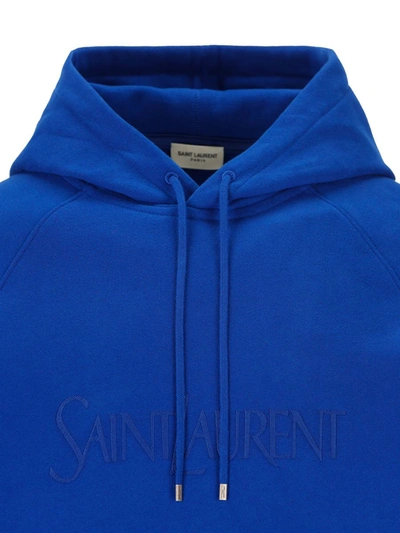 Shop Saint Laurent Shirts In Blue
