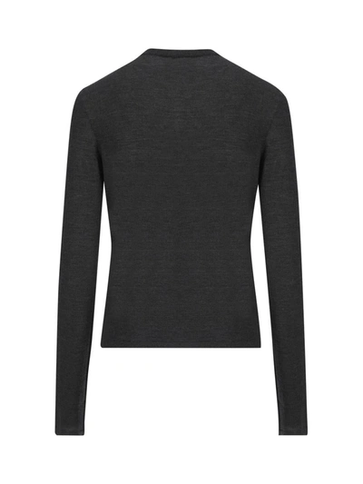 Shop Saint Laurent Shirts In Anthracite Chine