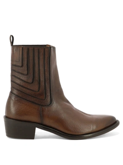 Shop Sturlini "bufalo" Ankle Boots In Brown