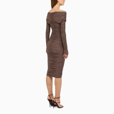 Shop The Andamane Nicole Dress In Brown