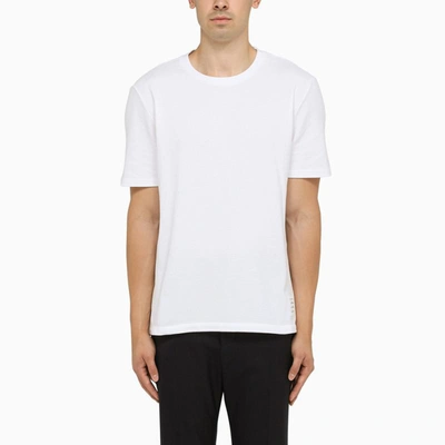 Shop Thom Browne Classic Jersey T-shirt In White