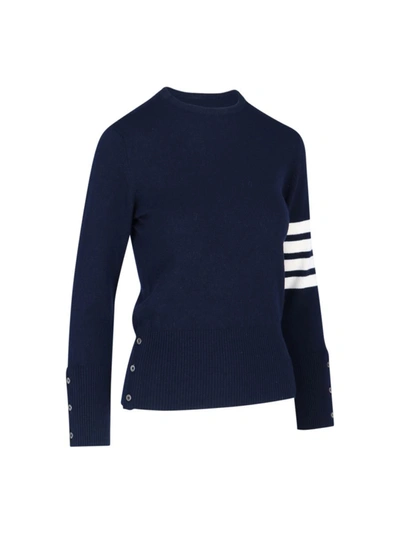 Shop Thom Browne Sweaters In Blue