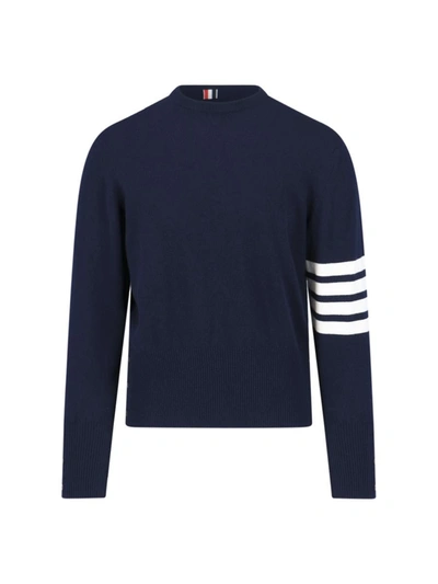 Shop Thom Browne Sweaters In Blue