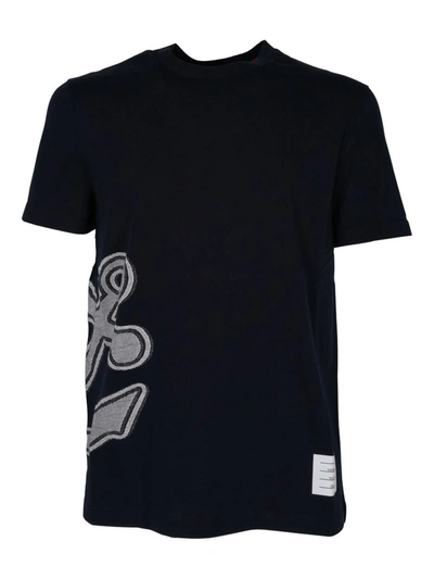 Shop Thom Browne T-shirt Print Clothing In Blue
