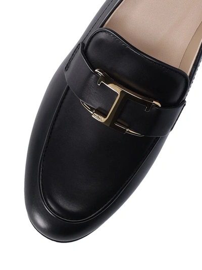 Shop Tod's Flat Shoes In Black