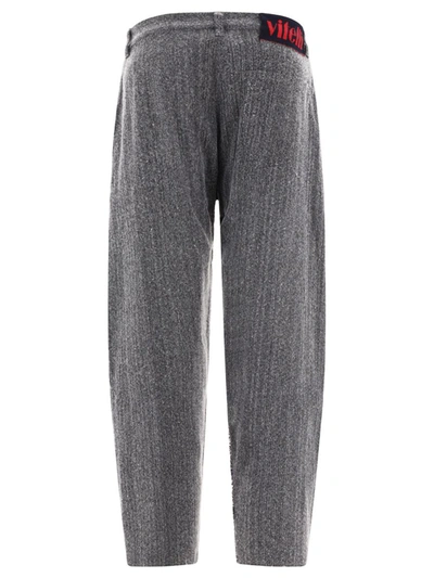 Vitelli Gray Paneled Jeans In Grey