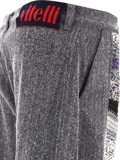 Vitelli Gray Paneled Jeans In Grey