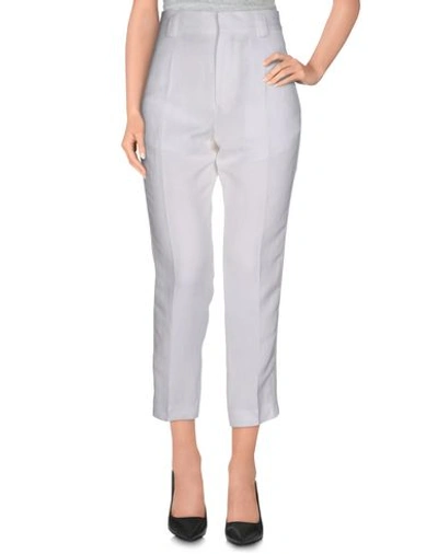 Haider Ackermann Cropped Pants & Culottes In White