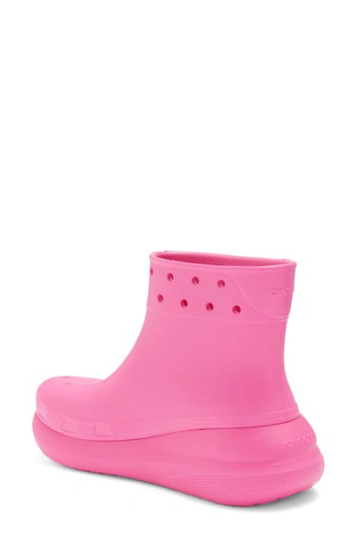 Shop Crocs Gender Inclusive Crush Waterproof Platform Boot In Pink