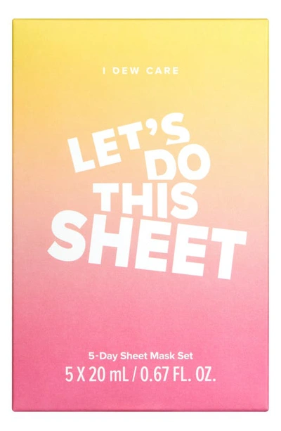 I Dew Care Let's Do This 5-day Assorted Sheet Mask Set