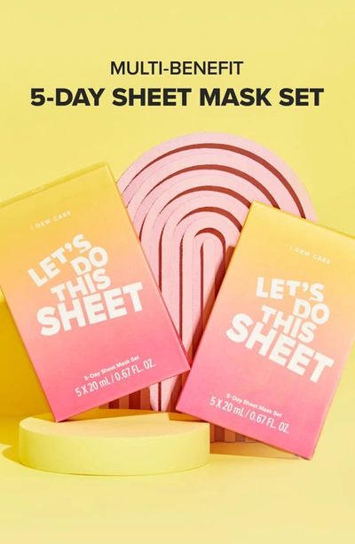 I Dew Care Let's Do This 5-day Assorted Sheet Mask Set