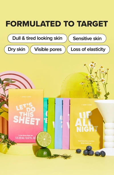 I Dew Care Let's Do This 5-day Assorted Sheet Mask Set
