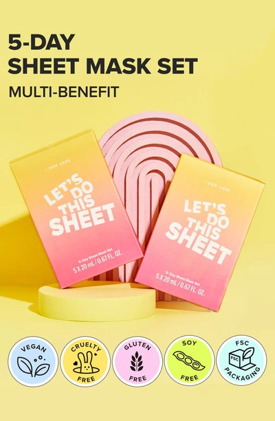 I Dew Care Let's Do This 5-day Assorted Sheet Mask Set