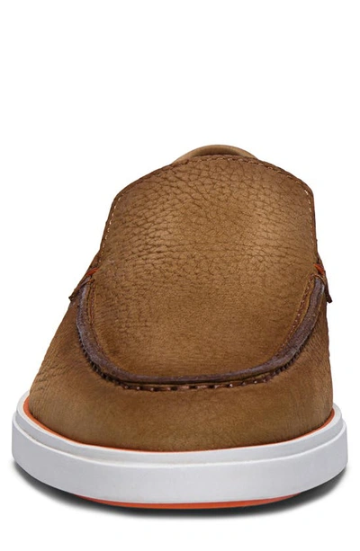 Shop Santoni Drain Loafer In Light Brown-c50