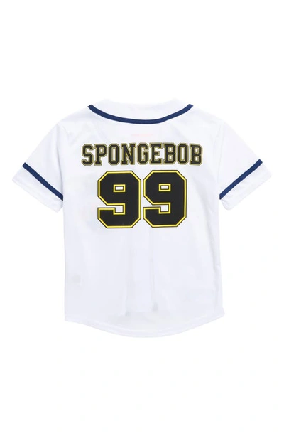 Shop Freeze Kids' Spongebob Baseball Jersey Shirt & Shorts Set In White