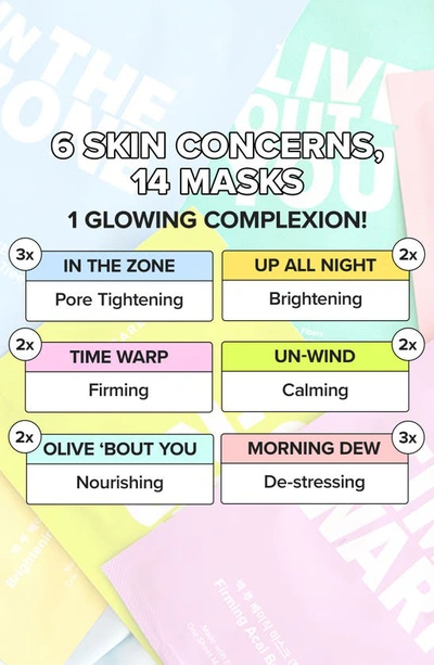 I Dew Care Let's Get Sheet Faced 14-day Sheet Mask Set