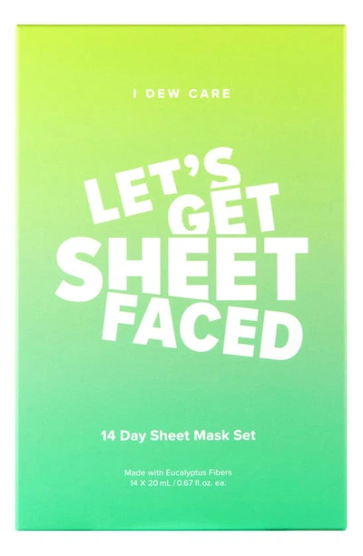 I Dew Care Let's Get Sheet Faced 14-day Sheet Mask Set