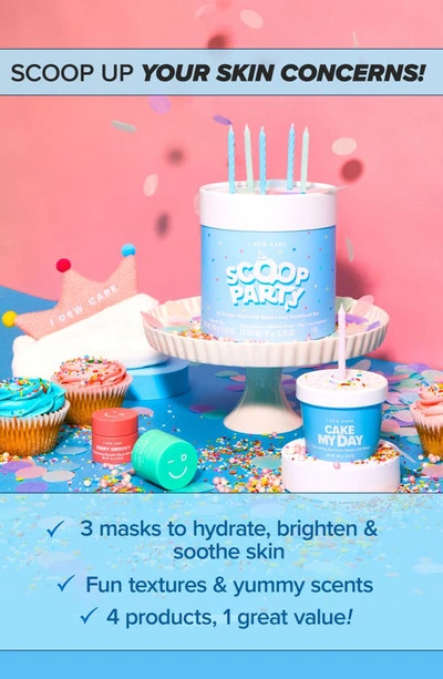 I Dew Care Scoop Party Mask Set