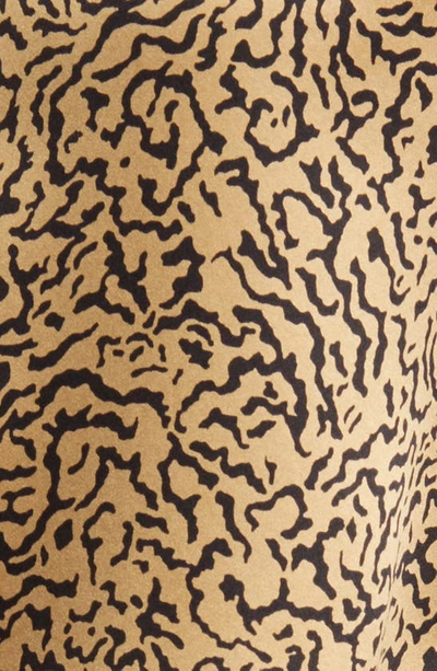 Frame Printed Silk Blouse In Beige Multi