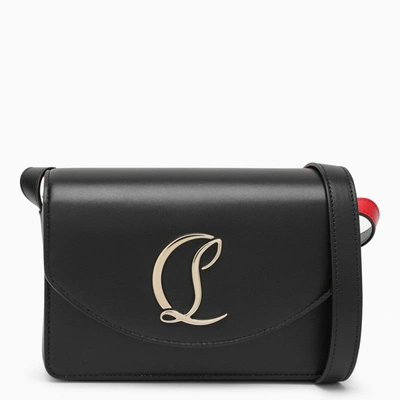 Shop Christian Louboutin Black/gold Leather Shoulder Bag Women