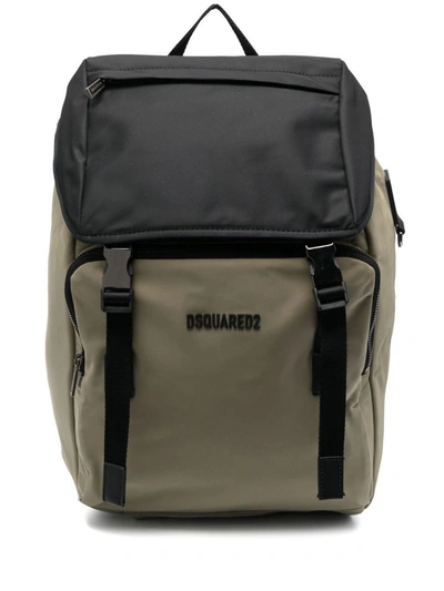 Shop Dsquared2 Backpacks In Beige+nero