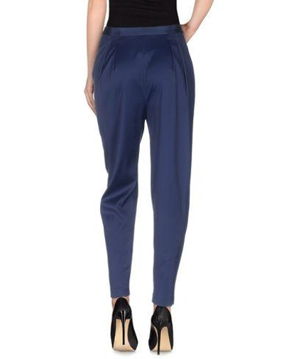 Shop Alice And Olivia Casual Pants In Dark Blue